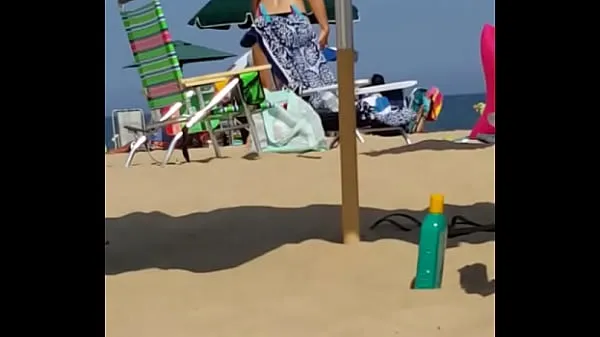 XXX Candid on this little slut at the beach clips Clips
