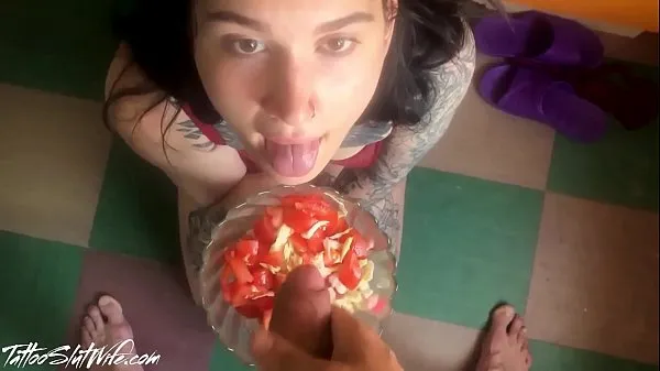 XXX Esposa Distraído De Cozinhar E Fodendo - Cum Em Alimentos clipes Clipes