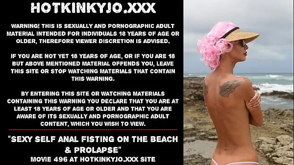 XXX Sexy Selbst Anal Fisting am Strand & Prolaps clips Clips