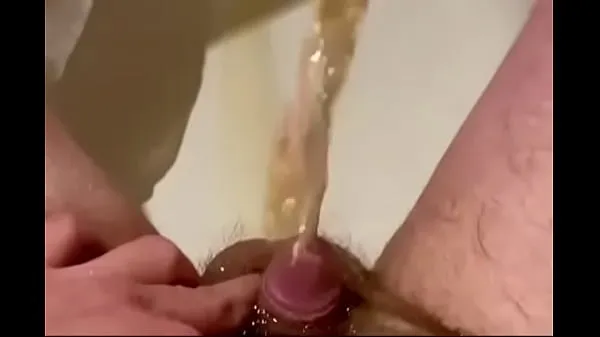 XXX Steamy piss outside and pee fountain in the shower clip Clips