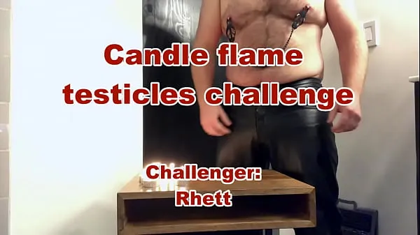 XXX Testicle Candle flame Challenge: Challenger Rhett clips Clips