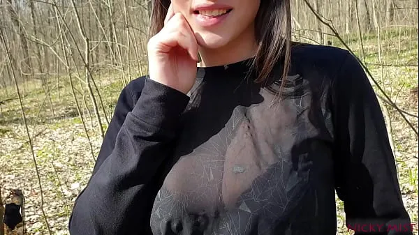 XXX Stepbrother cum in my mouth outdoor in woods clips Clips