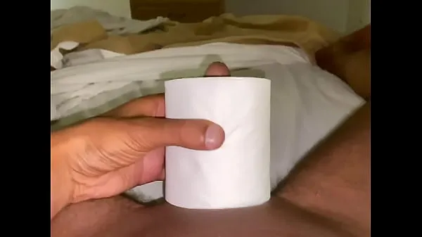 XXX Toilet Paper Roll Test on a Soft Cock clips Clips