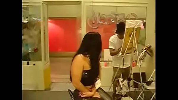 XXX Monica Santhiago Porn Actress being Painted by the Painter The payment method will be in the painted one klip Klip