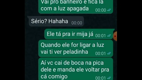 XXX Meu corno mandou eu ir pro banheiro chupar o amigo dele, safado gozou super rapido klipleri Klipler