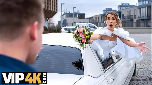 XXX BRIDE4K. The Wedding Limo Chase clip Clips