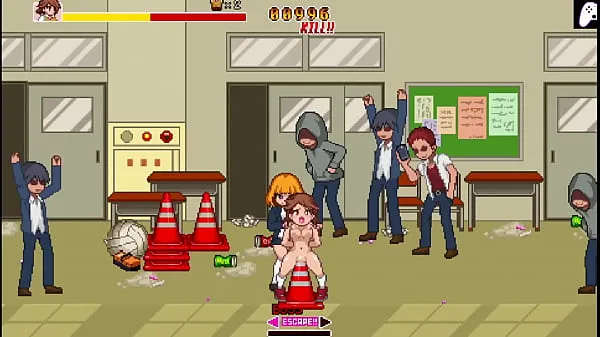 XXX School Dot Fight | A fighter can't resist the penises of the guys thirsty for pussy and gets her pussy and ass fucked perfectly to get stuffed | Hentai Games Gameplay | P3 klip Clips