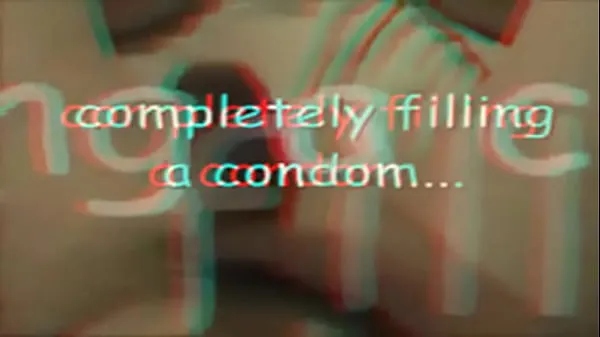 XXX cum filled condom - completely (from sodomie 480P 600K 46273561 - aspect ratio improved & transformed anaglyph pseudo-3D) Red and blue glasses are required for the (pseudo) 3D experience klipy klipy