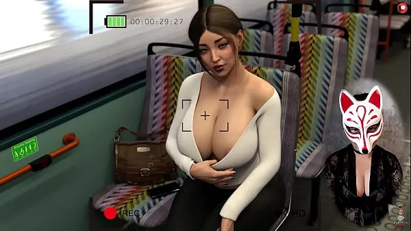 XXX The Office (6) - Des seins ÉNORMES dans le BUS clips Clips