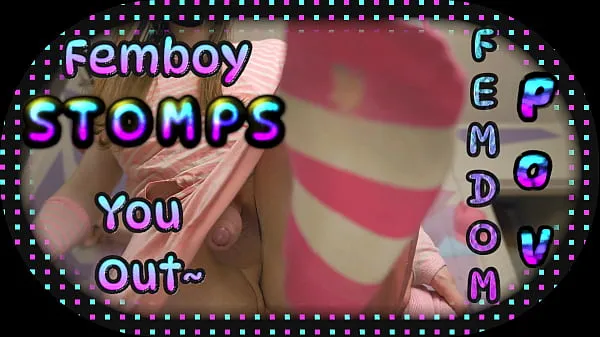 XXX 4k | Femboy STOMPS you out~ (Teaser clips Clips